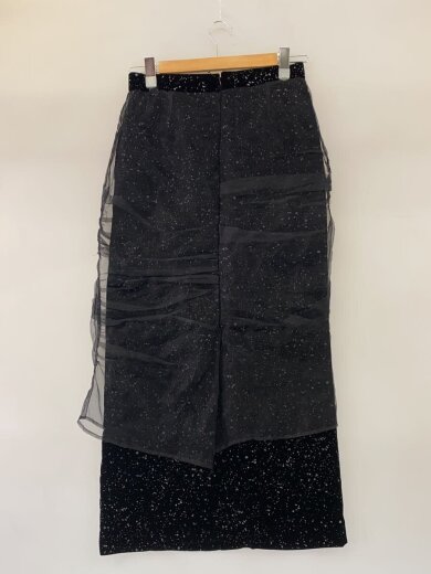商品画像：23AW/VELVET SKIRT/2/レーヨン/BLK/1916-1223 2