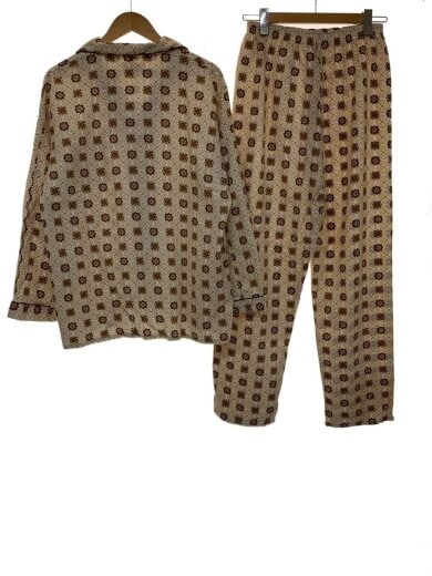 商品画像：70s～/パジャマセットアップ/XL/コットン/ベージュ/総柄// 2