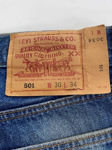 商品画像：90s/96年/501/MADE IN USA/エルパソ工場/30×34/インディゴ// 4