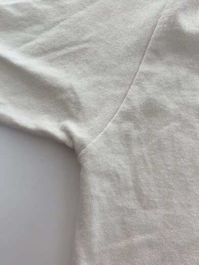 商品画像：ロゴ刺繍ロングスリーブカットソー/L/コットン/ホワイト/着用感有// 6