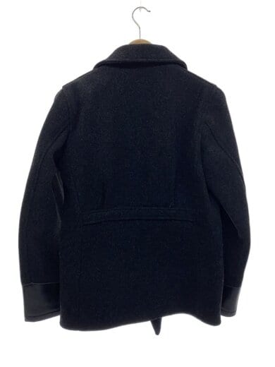 商品画像：ピーコート/レザー切替/36/ウール/BLK/BL1-CG// 2