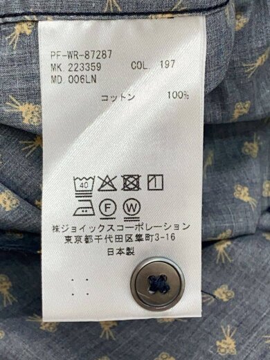 商品画像：カメラ柄シャツ/M/コットン/NVY/006LN// 4