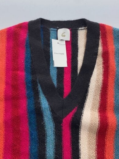 商品画像：ALPACA STRIPE VEST/FREE/アルパカ/マルチカラー/ストライプ/86181990138 6