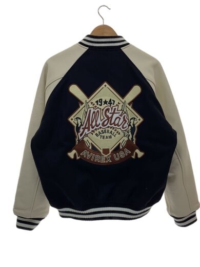商品画像：2TONE VARSITY JACKET ALL STARS/M/ウール/ブラック/6122113 2