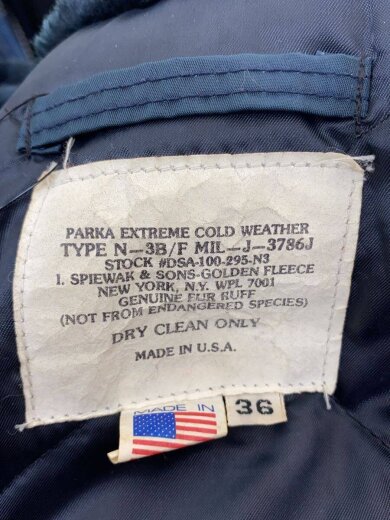 商品画像：80-90s/MADE IN USA/N-3B/36/NVY 4