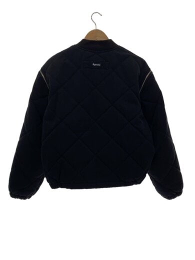 商品画像：25AW/Zip-Off Sleeve Quilted Bomber Jacket/S/コットン/ブラック 2