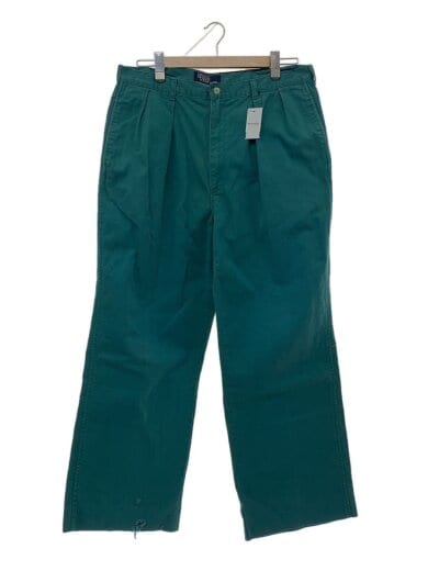 商品画像：80s/MADE IN USA/パッチなし/2タックトラウザー/36/コットン/エメラルド 1