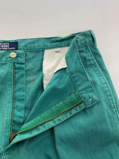 商品画像：80s/MADE IN USA/パッチなし/2タックトラウザー/36/コットン/エメラルド 3