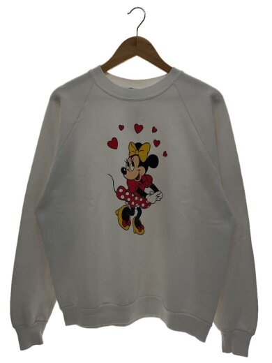 商品画像：80s/MADE IN USA/Minnie/プリント/ラグランスウェット/XL/コットン/WHT 1