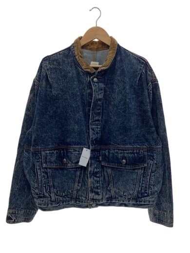 商品画像：80s/75073/ケミカルウォッシュデニムブルゾン/MADE IN USA/L/インディゴ 1