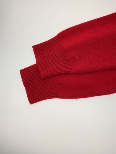 商品画像：ニット・セーター(薄手)/S/カシミア/RED/無地 5