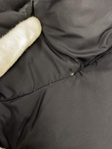 商品画像：ダウンジャケット/ナイロン/NVY/襟に破れ有/シミ有 8