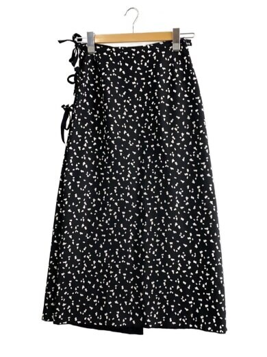 商品画像：ロングスカート/L/ポリエステル/BLK/総柄/P020BFS24 1