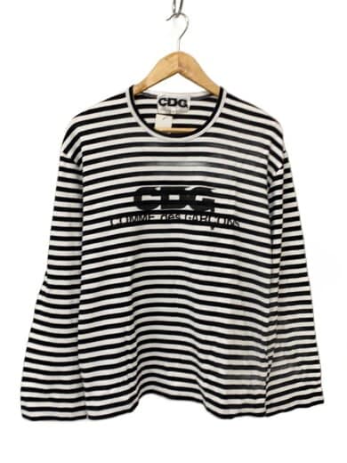 商品画像：長袖Tシャツ/XXL/コットン/BLK/ボーダー/SZ-T042 1