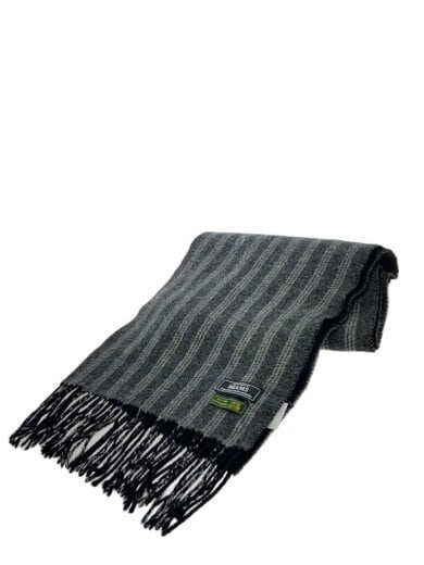 商品画像：マフラー/ウール/GRY/ストライプ/メンズ 1