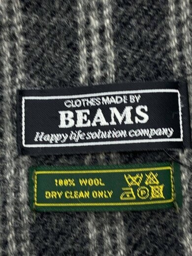 商品画像：マフラー/ウール/GRY/ストライプ/メンズ 2