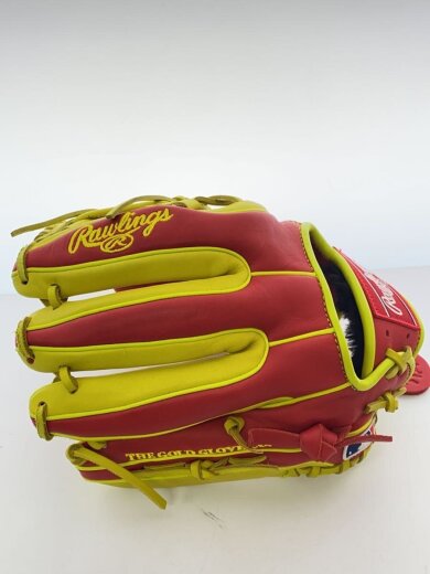 商品画像：GR5HM934FS-SC-Y 野球用品/軟式グローブ/右利き用/RED/GR5HM934FS-SC-Y/MLBカラーシンク/9 3