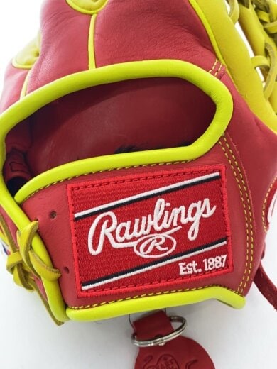商品画像：GR5HM934FS-SC-Y 野球用品/軟式グローブ/右利き用/RED/GR5HM934FS-SC-Y/MLBカラーシンク/9 7