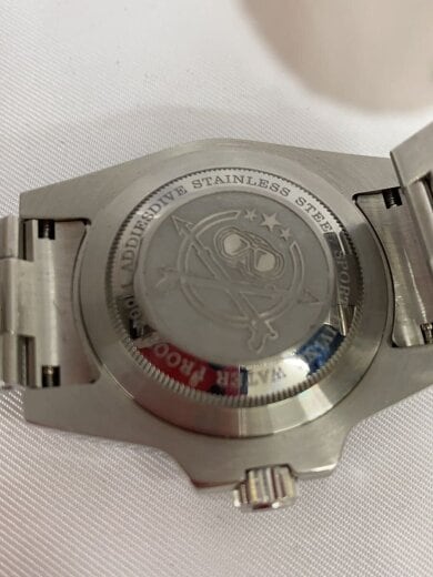 商品画像：addies/クォーツ腕時計/アナログ/ステンレス/NVY/DIVERS 200M 3