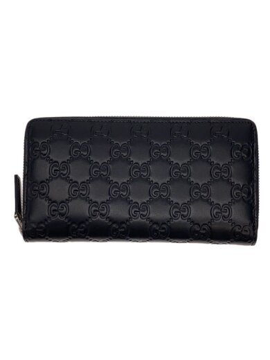 商品画像：長財布/レザー/BLK/総柄/メンズ 1