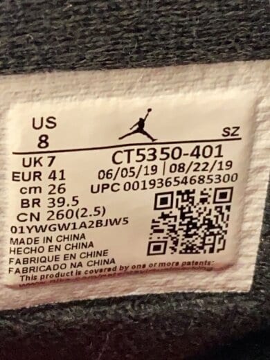 商品画像：AIR JORDAN RETRO 6/エアジョーダン6 レトロ/インディゴ/CT5350-401/26cm/ID 5