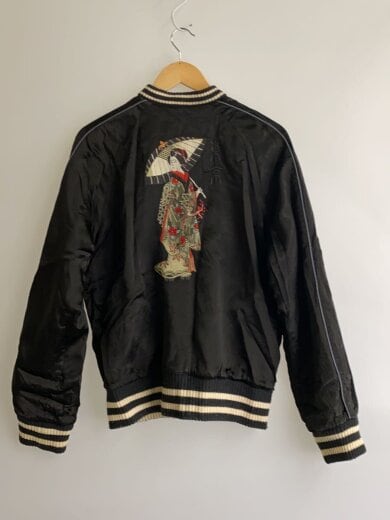 商品画像：スカジャン/L/ウール/BLK/8AB-0145// 2