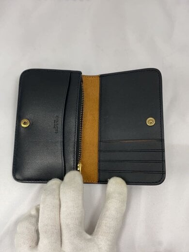 商品画像：2つ折り財布/レザー/BLK/レディース/C4818 7