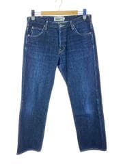 ストレートパンツ/M/デニム/IDG/無地/OL-027