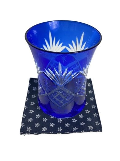 商品画像：グラス/手造り 切子/藍かすり/2点セット/BLU 4