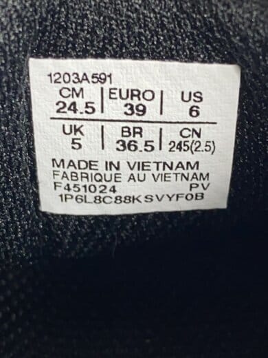 商品画像：ローカットスニーカー/24.5cm/BLK/PVC/1203A591-001 5