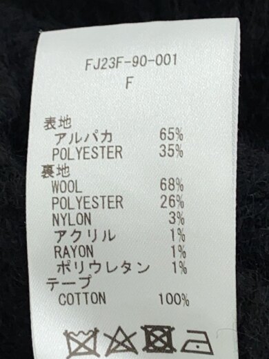 商品画像：トップス/FREE/アルパカ/BLK/無地/FJ23F-90-001 4