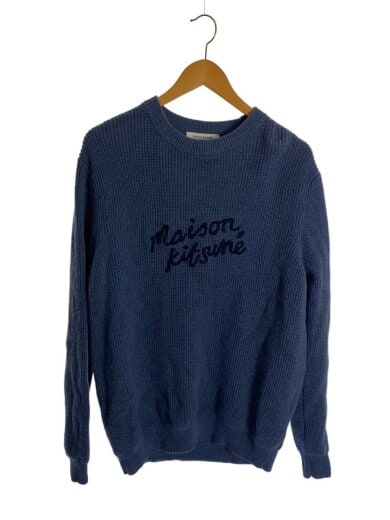 商品画像：HANDWRITING SWEATE/ニット/S/ウール/NVY/無地/LM00814KT1063 1