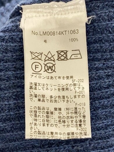商品画像：HANDWRITING SWEATE/ニット/S/ウール/NVY/無地/LM00814KT1063 4