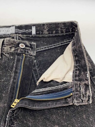 商品画像：BAGGY/復刻/28/コットン/BLK/無地/PC9-39290-0012 3