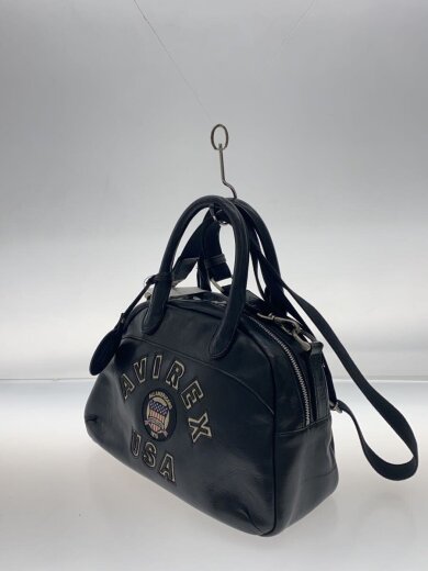 商品画像：ショルダーバッグ/レザー/BLK/VARSITY LEATHER MINI-BOSTON BAG 2