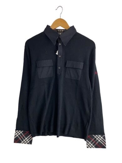 商品画像：長袖シャツ/3/ウール/BLK/無地/BMT38-608-09// 1