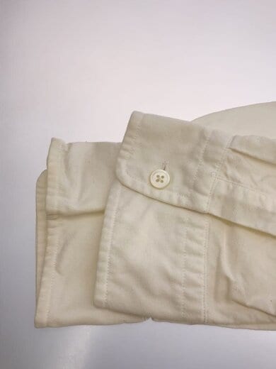 商品画像：長袖シャツ/L/コットン/WHT/無地 5