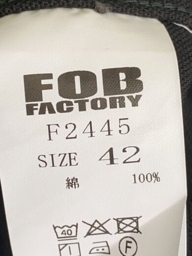 画像：FOB FACTORYカバーオール/42/コットン/BLK/F24454