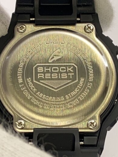 商品画像：クォーツ腕時計/デジタル/ラバー/BLK/BLK/DW-5600UBB-1JF// 3
