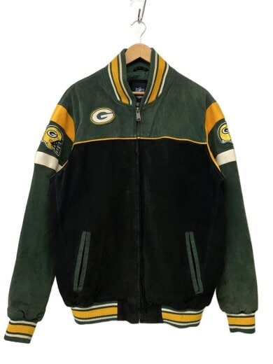 商品画像：スタジャン/L/レザー/GRN 1