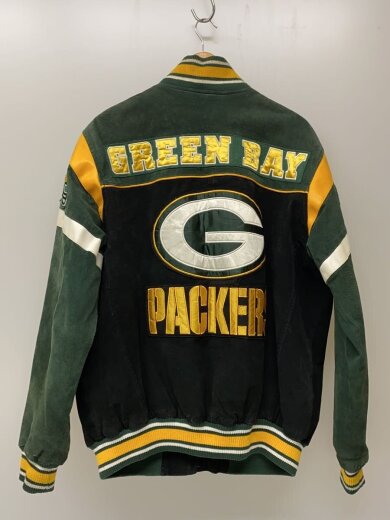 商品画像：スタジャン/L/レザー/GRN 2