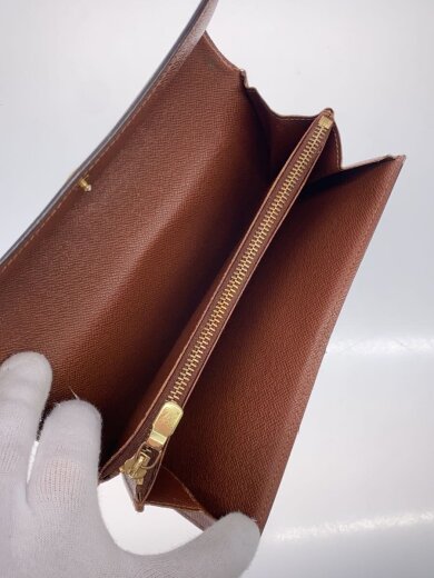 商品画像：2)ポシェット・ポルト・モネ・クレディ_モノグラム・キャンバス/PVC/BRW/レディース 6