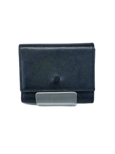 商品画像：3つ折り財布/レザー/BLK/無地/メンズ 1