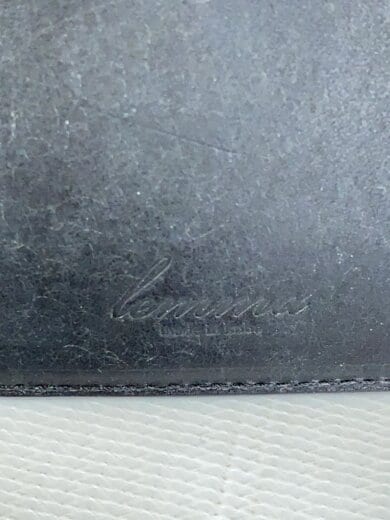 商品画像：3つ折り財布/レザー/BLK/無地/メンズ 3