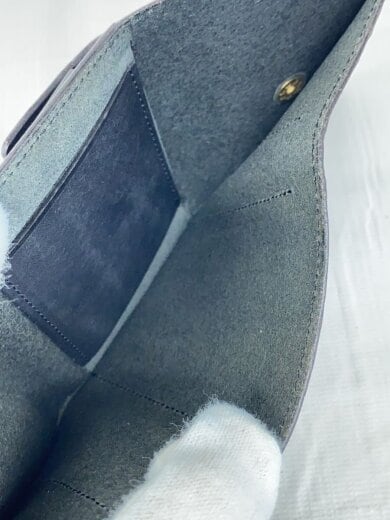 商品画像：3つ折り財布/レザー/BLK/無地/メンズ 5