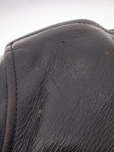 商品画像：シングルライダースジャケット/38/牛革/BLK 6