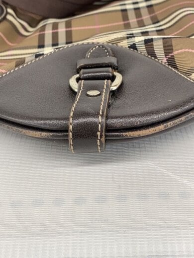 画像：BURBERRY BLUE LABELショルダーバッグ/ナイロン/BRW/チェック/ZAE36-210-707