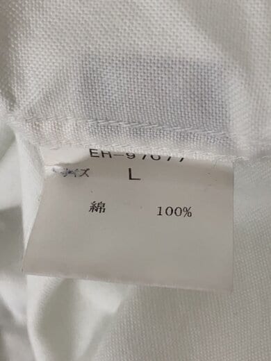 商品画像：半袖シャツ/L/コットン/WHT/EH-97077 4