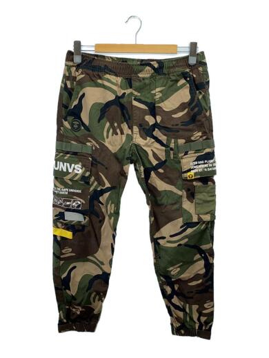 画像：A BATHING APEカーゴパンツ/M/コットン/KHK/カモフラ/AAPPTM6719XAG1
