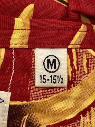 商品画像：アロハシャツ/M/レーヨン/RED 4